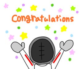 Fencing girl Yuri sticker #14268253