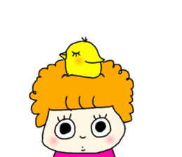 honnwaka girl sticker #14268722