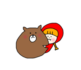 honnwaka girl sticker #14268725