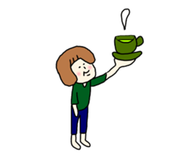 honnwaka girl sticker #14268729