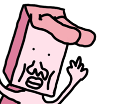 A strange rabbit sticker #14269168