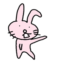 A strange rabbit sticker #14269172