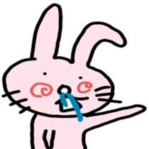 A strange rabbit sticker #14269173