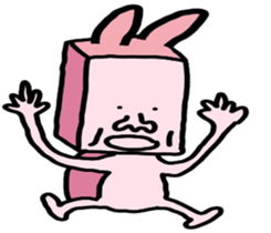 A strange rabbit sticker #14269174