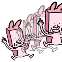 A strange rabbit sticker #14269175