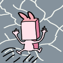 A strange rabbit sticker #14269176