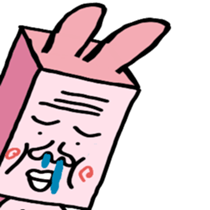 A strange rabbit sticker #14269180