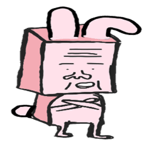 A strange rabbit sticker #14269181