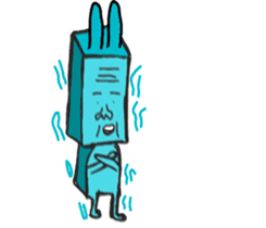 A strange rabbit sticker #14269182