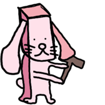 A strange rabbit sticker #14269190