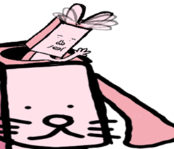 A strange rabbit sticker #14269193