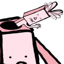 A strange rabbit sticker #14269194