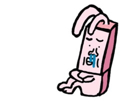 A strange rabbit sticker #14269199