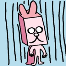 A strange rabbit sticker #14269202