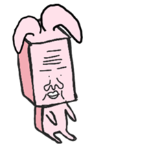 A strange rabbit sticker #14269203