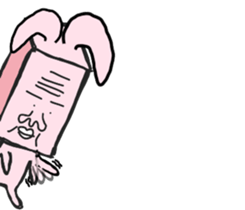 A strange rabbit sticker #14269204