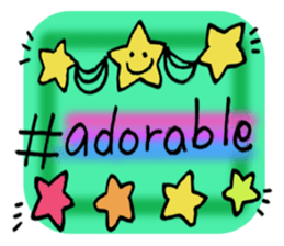 hashtag & smiley sticker #14269514