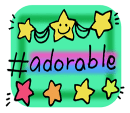 hashtag & smiley sticker #14269514