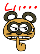 Raccoon dog and his friends 2 sticker #14269734