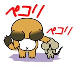 Raccoon dog and his friends 2 sticker #14269748