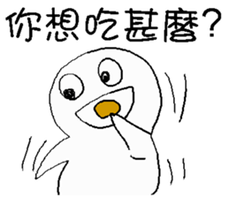 What food you want or buy ? sticker #14270385