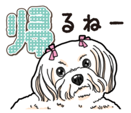 Wanko-Biyori Maltese sticker #14270813