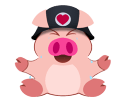 Cute Piggy Commando 2 (animated) sticker #14270855