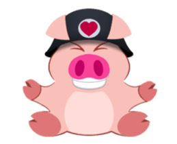 Cute Piggy Commando 2 (animated) sticker #14270859