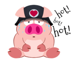 Cute Piggy Commando 2 (animated) sticker #14270867
