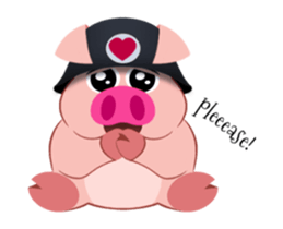 Cute Piggy Commando 2 (animated) sticker #14270868