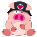 Cute Piggy Commando 2 (animated)