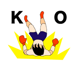 Moving boxer sticker #14271243