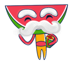 Yellow Shirt with Watermelon Head sticker #14271394