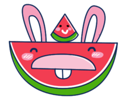 Yellow Shirt with Watermelon Head sticker #14271395