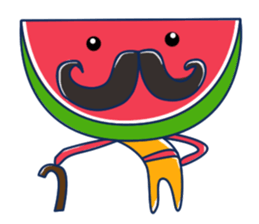 Yellow Shirt with Watermelon Head sticker #14271399