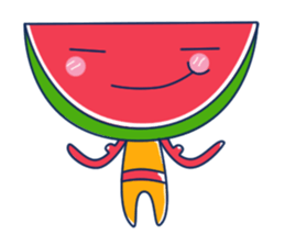 Yellow Shirt with Watermelon Head sticker #14271407