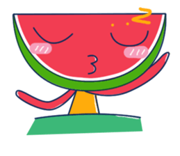 Yellow Shirt with Watermelon Head sticker #14271408