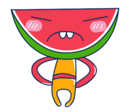 Yellow Shirt with Watermelon Head sticker #14271410