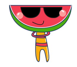 Yellow Shirt with Watermelon Head sticker #14271411