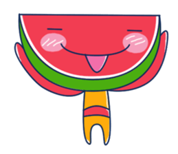 Yellow Shirt with Watermelon Head sticker #14271412