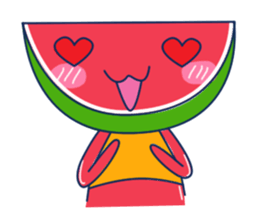Yellow Shirt with Watermelon Head sticker #14271418