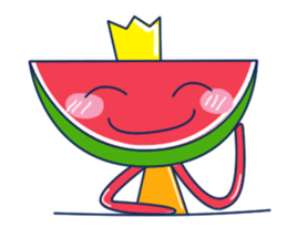 Yellow Shirt with Watermelon Head sticker #14271419
