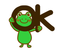 Spring frog sticker #14271973