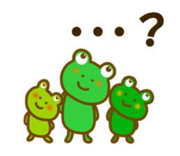 Spring frog sticker #14271974