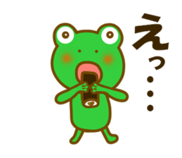 Spring frog sticker #14271975