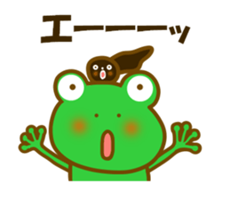 Spring frog sticker #14271976