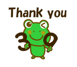 Spring frog sticker #14271978