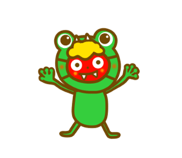 Spring frog sticker #14272001