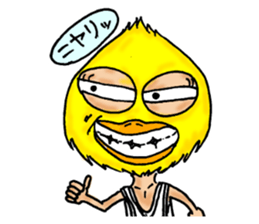 Wrestling wrestler bird mask part 2 sticker #14272779