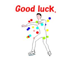 Men's figure skating animation sticker. sticker #14272770